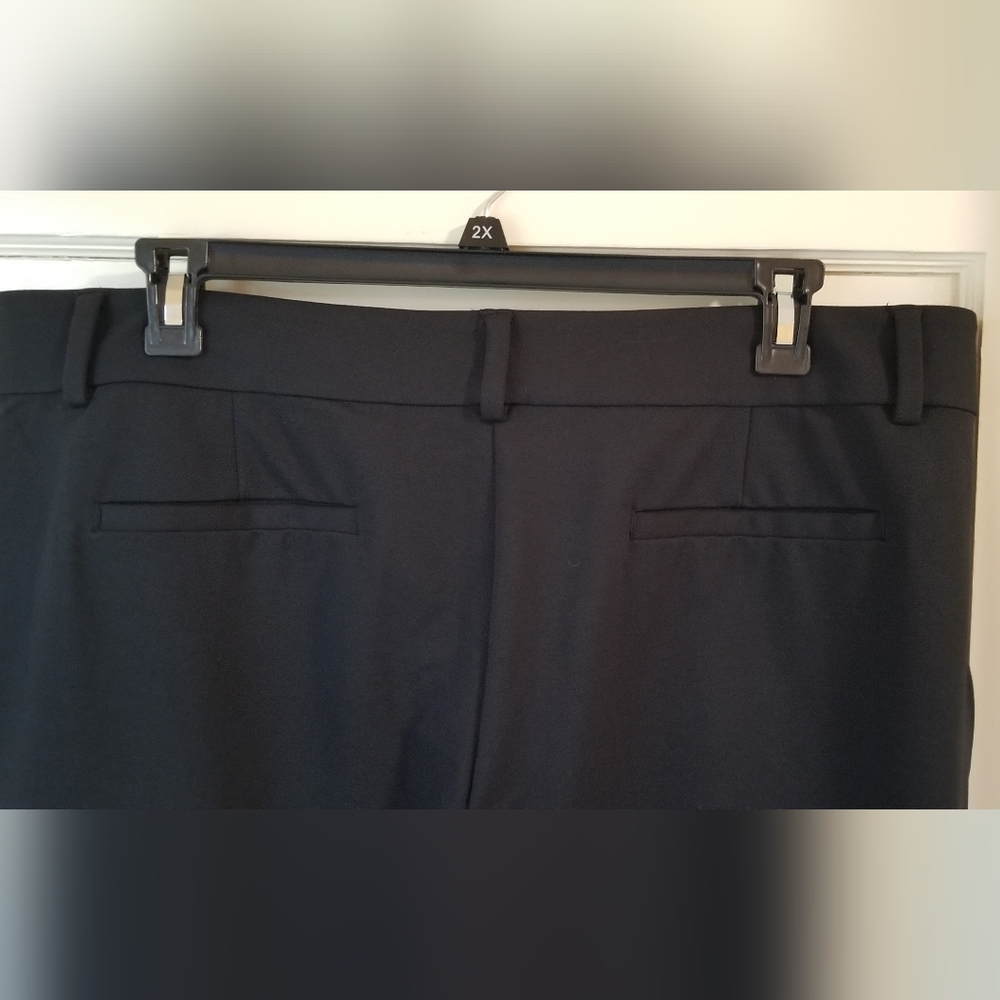 Lands' End NWOT Black Knit Fly Front Business Dress Pants Size 20W/P - Picture 5 of 9